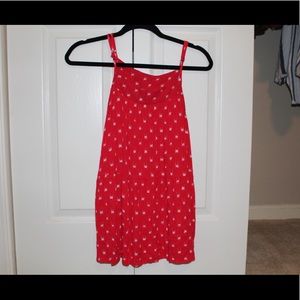 Flowy, red tank top